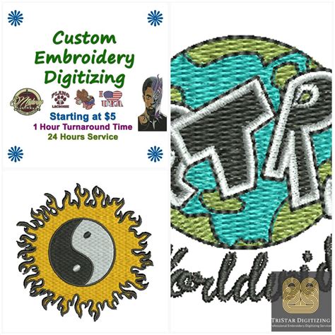 Custom Embroidery Digitizing Logo Digitizing Embroidery Etsy