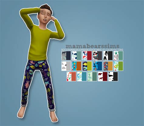 Boys Pajama Set • 16 Solid Colored Tops • 17 Patterned Bottoms