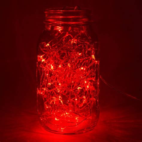 33 Foot Plug In Led Fairy Lights 100 Red Micro Led Lights On Copper