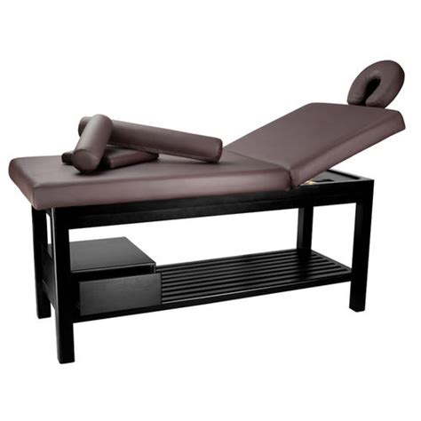 Fixed Massage Table 03032 Industrias Oriol Wooden With Storage Compartment Commercial