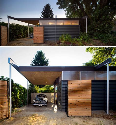 Carports hawaii provides modern and robust architecture that provides impact resistance in cases of outdoor accidents. The Grasshopper Studio And Courtyard By Wittman Estes