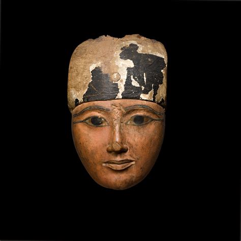 An Egyptian Polychrome Wood Mask 22nd24th Dynasty 944 716 Bc