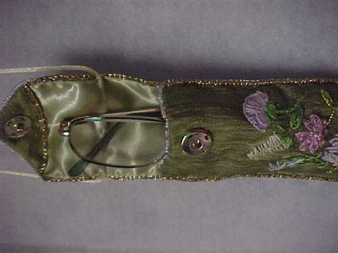 Victorian Chatelaine Eyeglass Holder Hand Embroidered Etsy Eyeglass Holder Chatelaine Hand