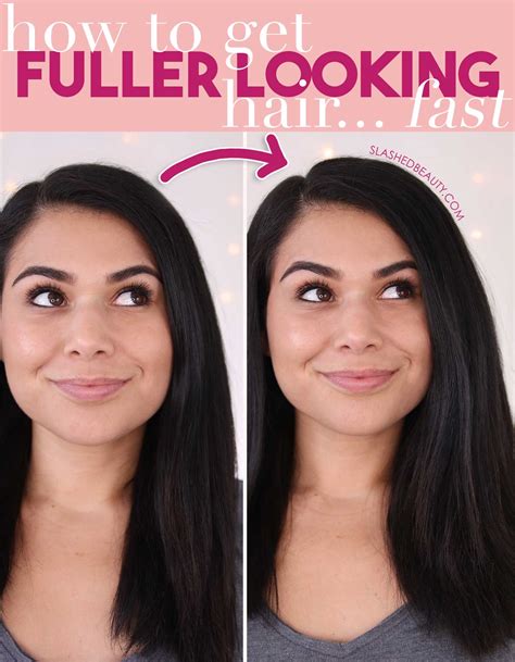 Four Hair Hacks To Get Fuller Hair Fast Slashed Beauty