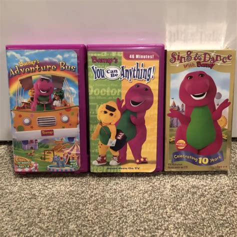 Barney The Purple Dinosaur Vhs Lot Of 3 Never Seen On Tv Episodes Eur