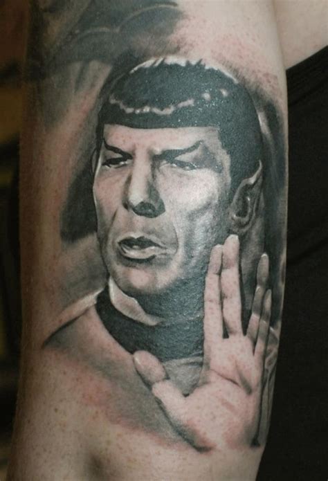Star Trek Tattoo Sleeve 50 Star Trek Tattoo Designs For Men Science