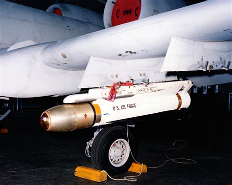 An Agm 65 Maverick Air To Surface Missile Attached To The Wing Pylon Of