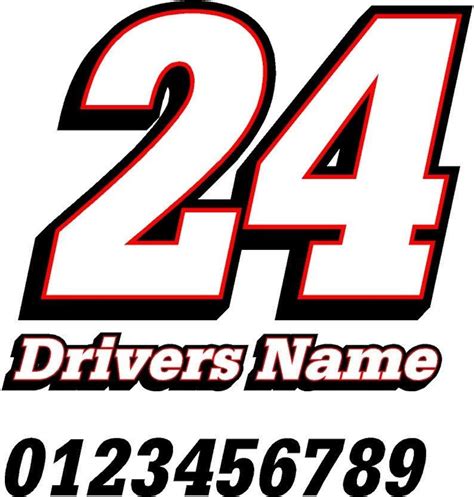 Race Car Numbers Street Stock Late Model Imca Dirt Any Color Etsy