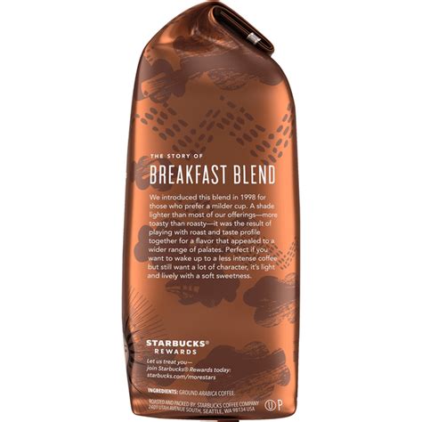 Starbucks Medium Roast Ground Coffee — Breakfast Blend 12 Oz Instacart