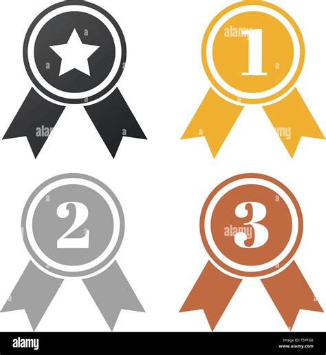 Competition Winner 1st 2nd 3rd Place Stock Vector Images Alamy
