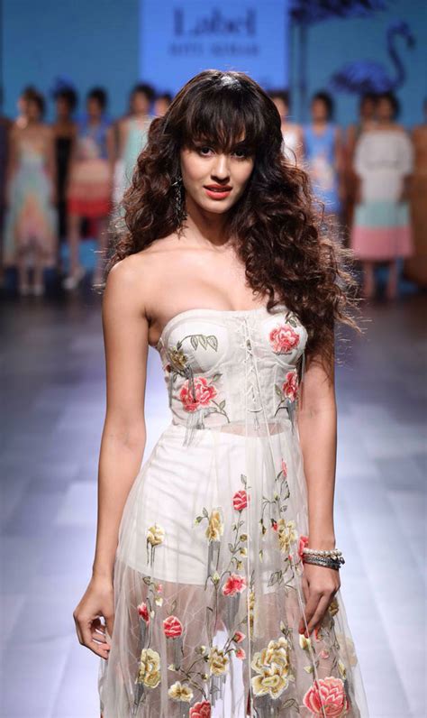 hotness disha patani is vision in white as a showstopper at lakme fashion week 2017 bollywood