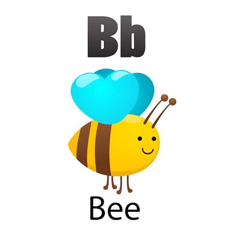 Premium Vector Alphabet Letter B Bee
