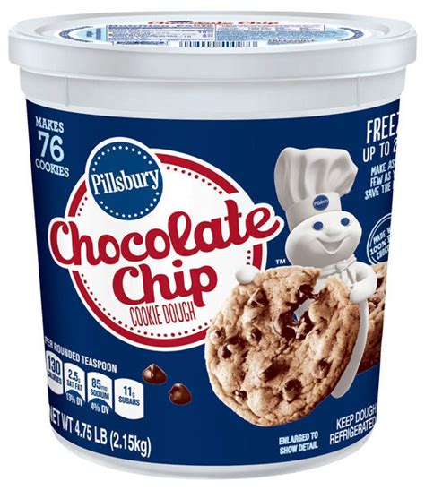 Pillsbury sugar cookie dough with icing and edible decoration (1 cookie) (1 serving). Pillsbury Chocolate Chip Cookie Dough Reviews 2019