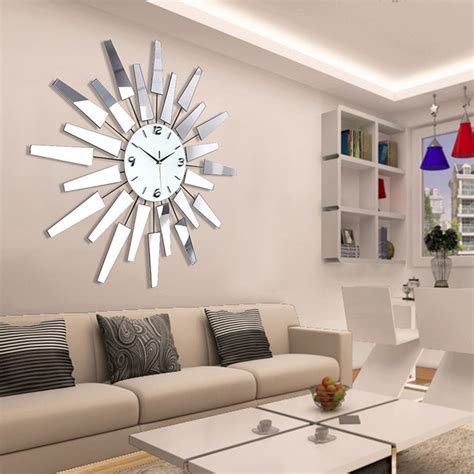 20 amazing living room wall clock design that easy to apply large wall decor living room