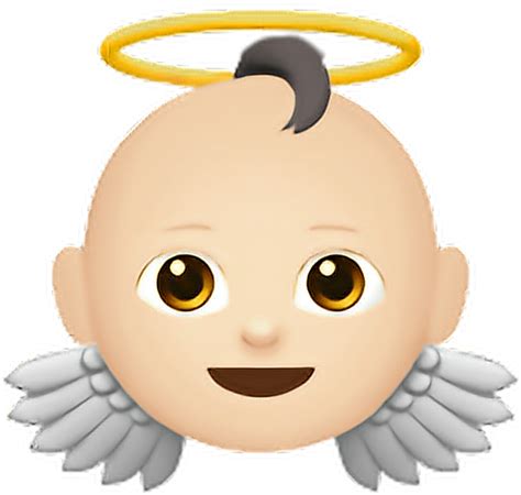 Download Angel Emoji Transparent Transparent Background 👼 Emoji