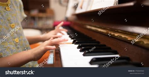 Hands Child Playing Piano Stock Photo Edit Now 1792049960