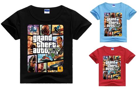 Grand Theft Auto V Gta 5 Kids T Shirt Size 4 12 Herse Clothing