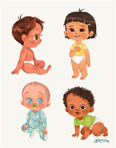 Babies On Behance Baby Cartoon Drawing Cartoon Character Design Baby Sketch