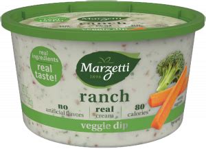Maybe you would like to learn more about one of these? Ranch Veggie Dip | Nutrition & Calories - Marzetti