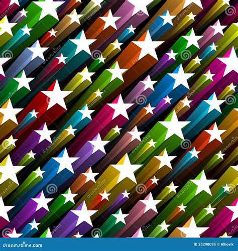 Seamless Stars Pattern Stock Vector Illustration Of Modern 28290098