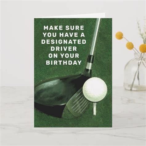 Personalized Golf Birthday Card Zazzle