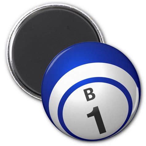 B1 Bingo Ball Magnet Zazzleca