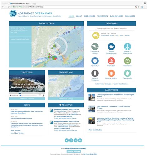 Data Portal Northeast Regional Ocean Council Nroc
