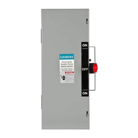 Siemens Double Throw 30 Amp 240 Volt 2 Pole Indoor Non Fusible Safety