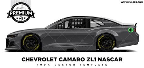 Chevrolet Camaro Zl1 Nascar Premium Side Vector Template Pixelsaurus