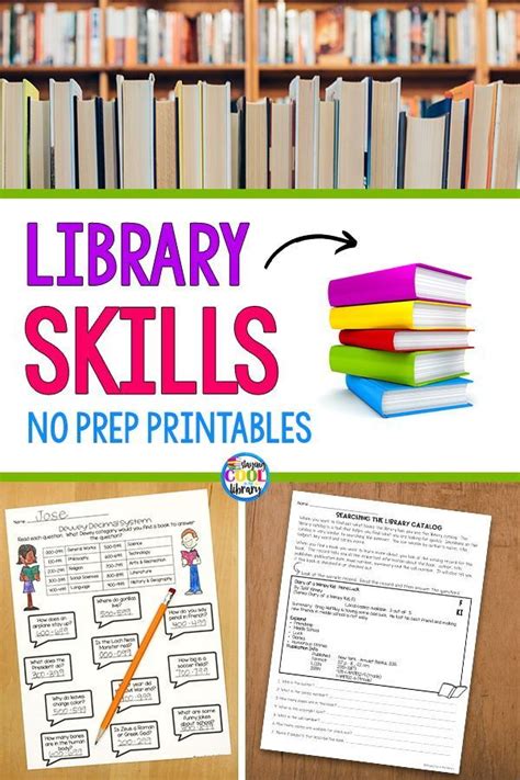 Library Skills No Prep Printables And Worksheets Library Skills