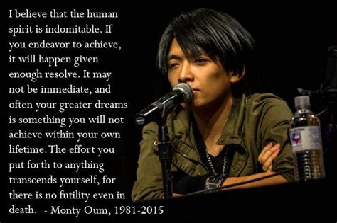Oum attracted attention within the gaming community after releasing an animated video in 2007, titled haloid, where characters from two popular franchises fight, which went viral. Monty Oum | Inspirational quotes, Achievement, Achievement hunter