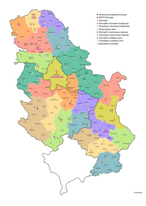 Geografska Karta Srbije Sa Gradovima