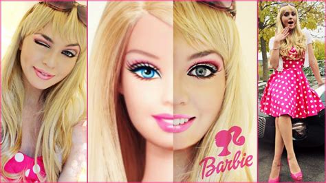 barbie makeup tutorial and costume idea halloween 2014 jackie wyers youtube
