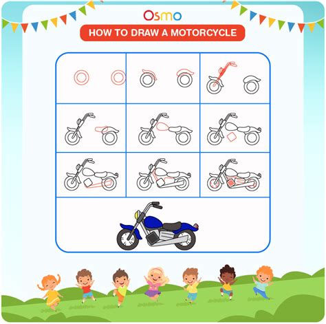 How To Draw A Motorcycle A Step By Step Tutorial For Kids