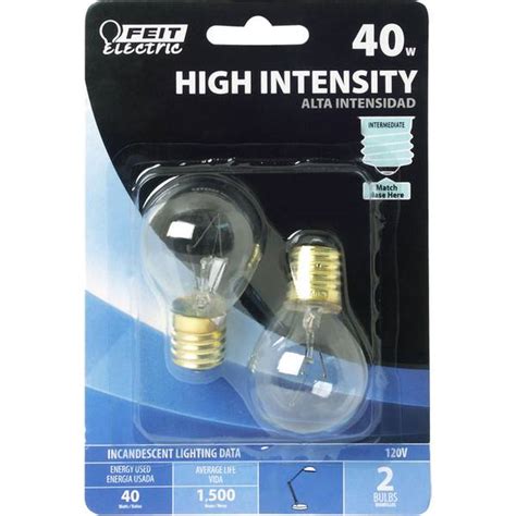 Feit Electric 40 Watt Incandescent S11 High Intensity Light Bulb