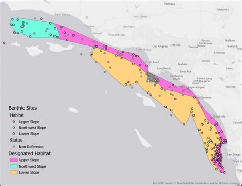 Map Of The Southern California Bight Depicting The Location Of Benthic Download Scientific