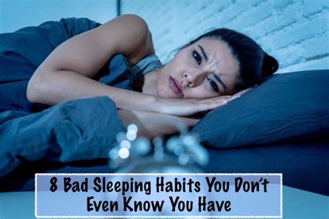 Bad Sleeping Habits You Don T Even Know You Have Odd Culture
