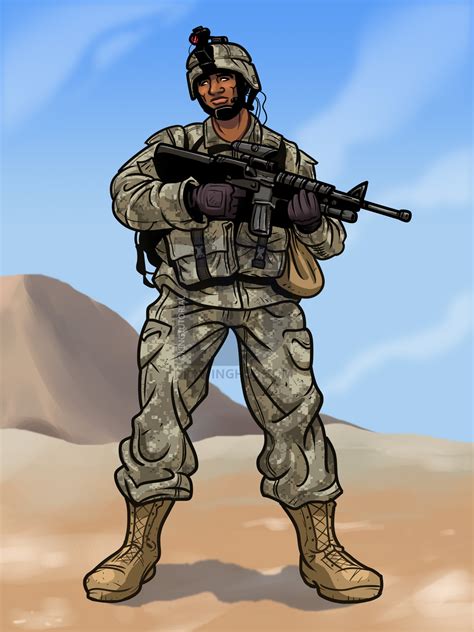 Soldier Drawing Cartoon