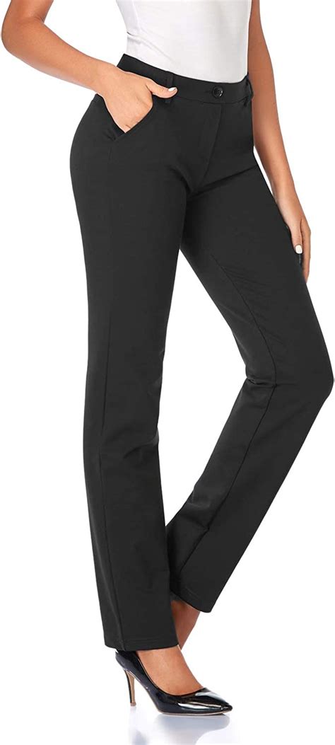 Tapata Womens 28303234 Stretchy Straight Trousers Dress Pants With Pockets Tall