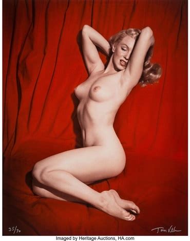 Marilyn Monroe Pose 6 From Red Velvet Series Par Tom Kelley Sur Artnet