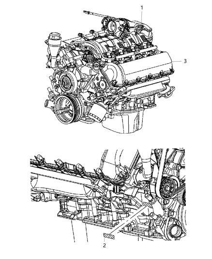 Engine Assembly And Identification 2008 Dodge Dakota