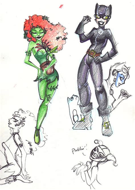 Poison Ivy And Catwoman By Imaginarium On Deviantart