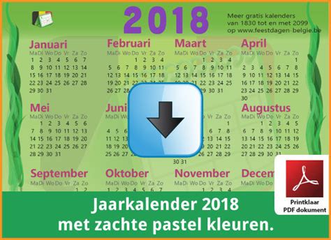Kalender 2021 pdf 2021 download auf freeware.de. Kalenders 2018 Gratis Downloaden en Printen? | Feestdagen ...