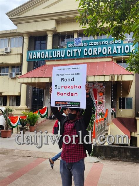 Mangaluru Youngster Stages Solo Protest Seeking Justice For Aatish