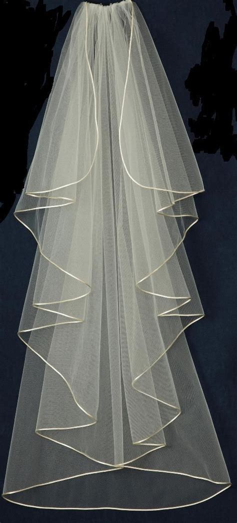 Satin Cord Edge Custom Made Waterfall Wedding Veil V5720 Waterfall