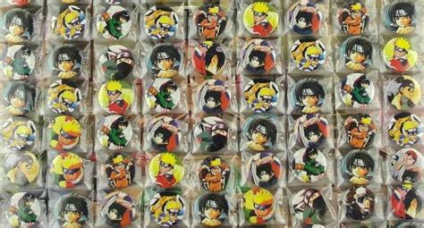 New 108pcsset Popular Japanese Anime Cartoon Naruto Badge Button Pins