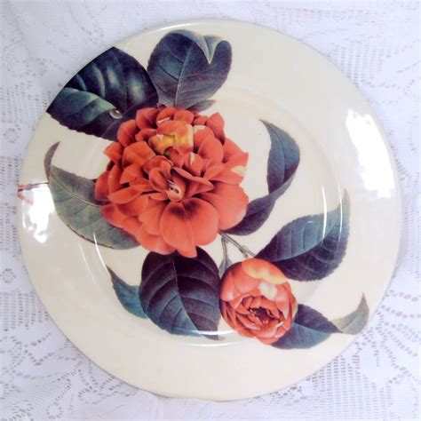 Vintage Italian Ceramics Company Vienna Serving Plate Floral Design