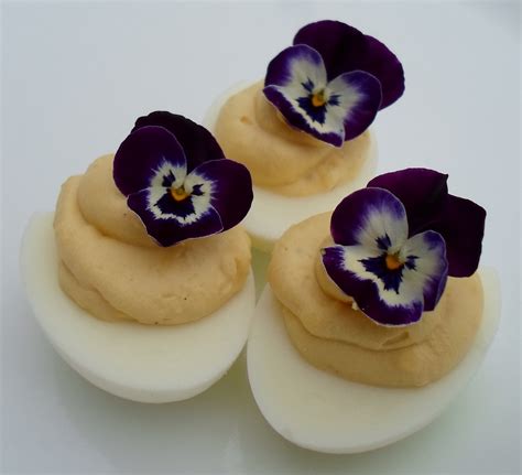 Happier Than A Pig In Mud Floral Deviled Eggs