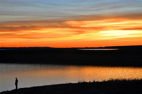 Fort Peck Lake Montana Sunset Photograph By Braden Moran