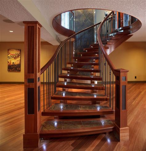 Grey hardwood floors are not reserved for contemporary or minimalist interiors. Interior Hardwood Flooring - Traditional - Staircase ...